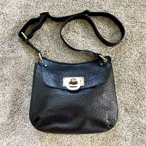 DKNY Black Leather Crossbody Bag